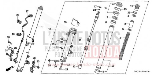 FRONT FORK CB13005 de 2005